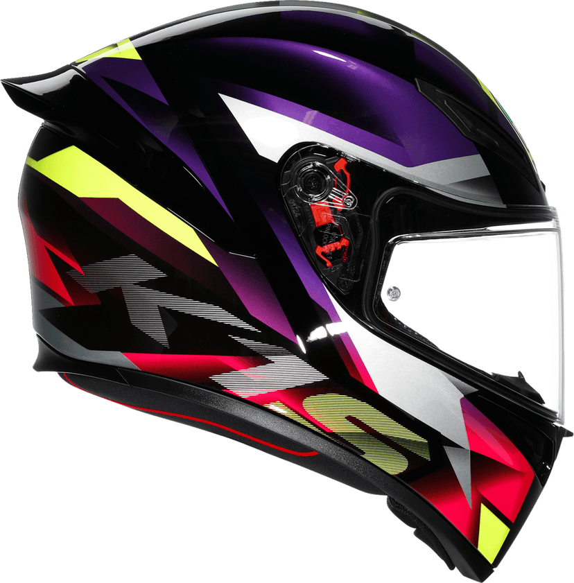 AGV 0101-19446 K1 S Helmet - Fastlap - Black/Purple/Pink - Small — image 2 of 7