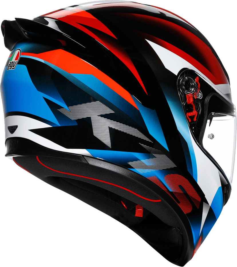 AGV 0101-19451 K1 S Helmet - Fastlap - Black/Red/Blue - Small — image 3 of 7