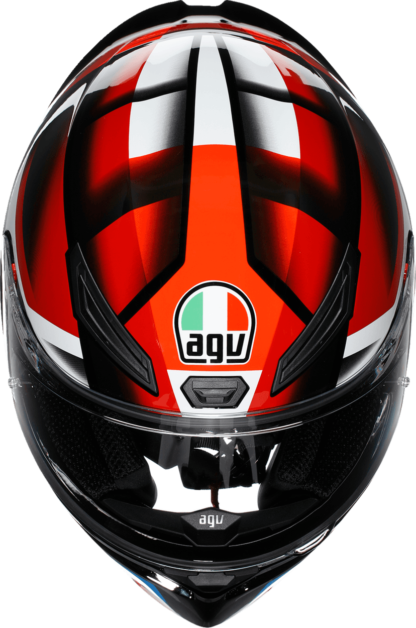 AGV 0101-19451 K1 S Helmet - Fastlap - Black/Red/Blue - Small — image 7 of 7