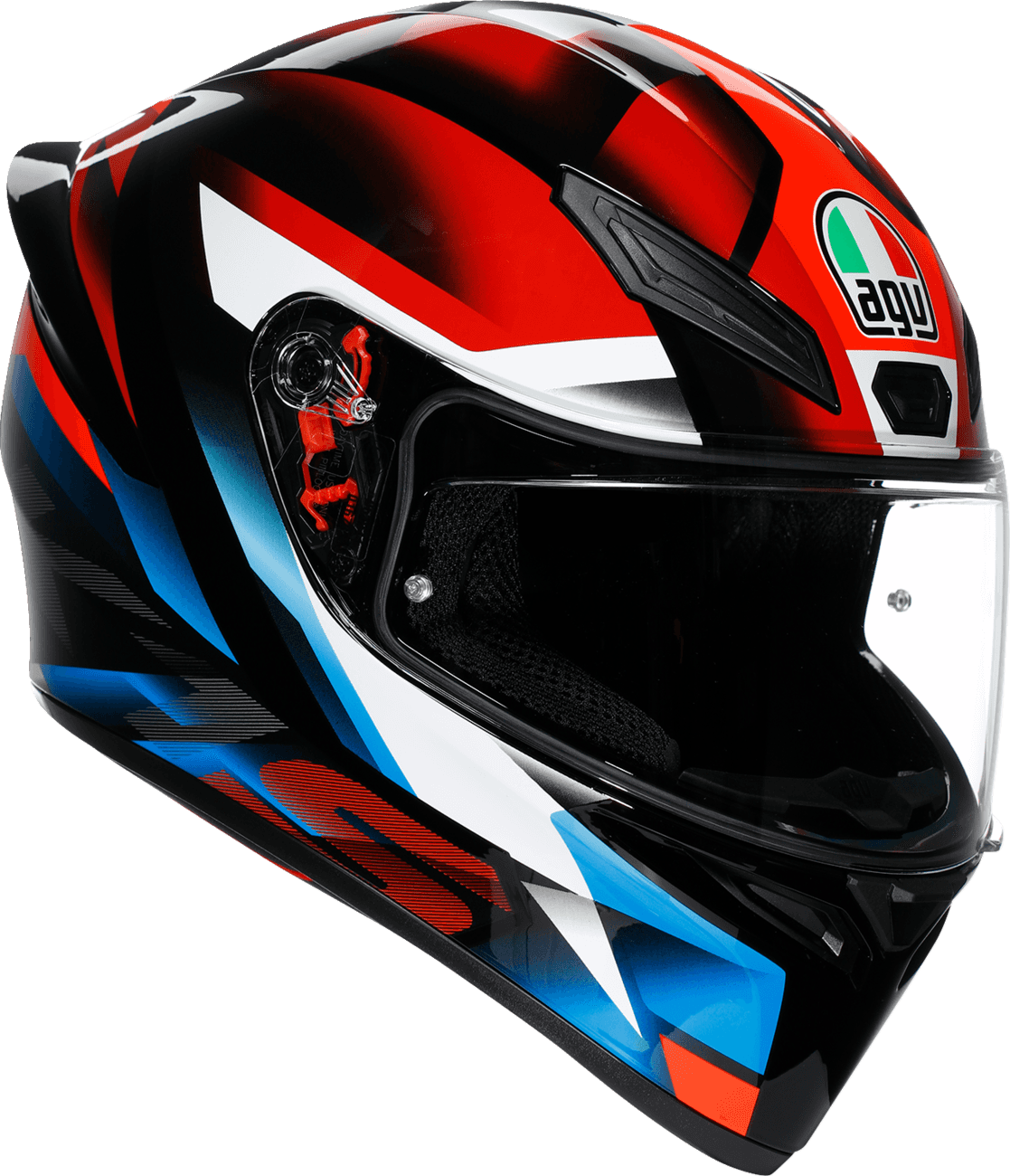 AGV 0101-19452 K1 S Helmet - Fastlap - Black/Red/Blue - Medium