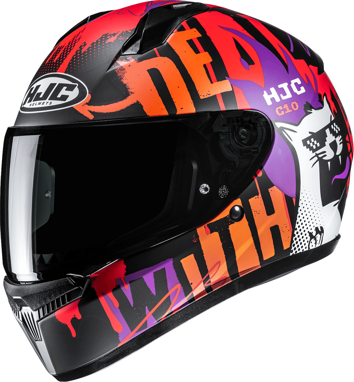 HJC 0101-19516 C10 Helmet - FOP - MC7SF - Medium