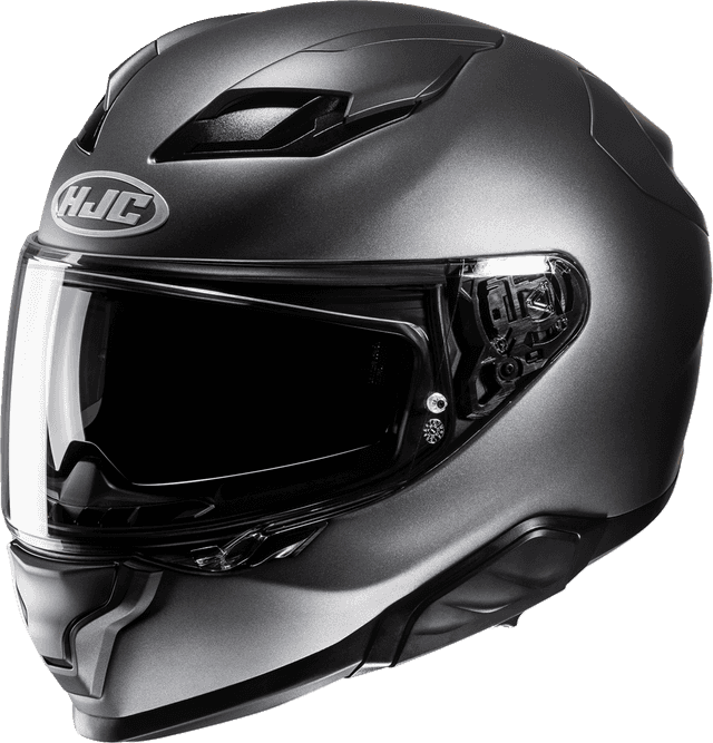 HJC 0101-19741 F71 Helmet - Solid - Semi-Flat Titanium - 2XL