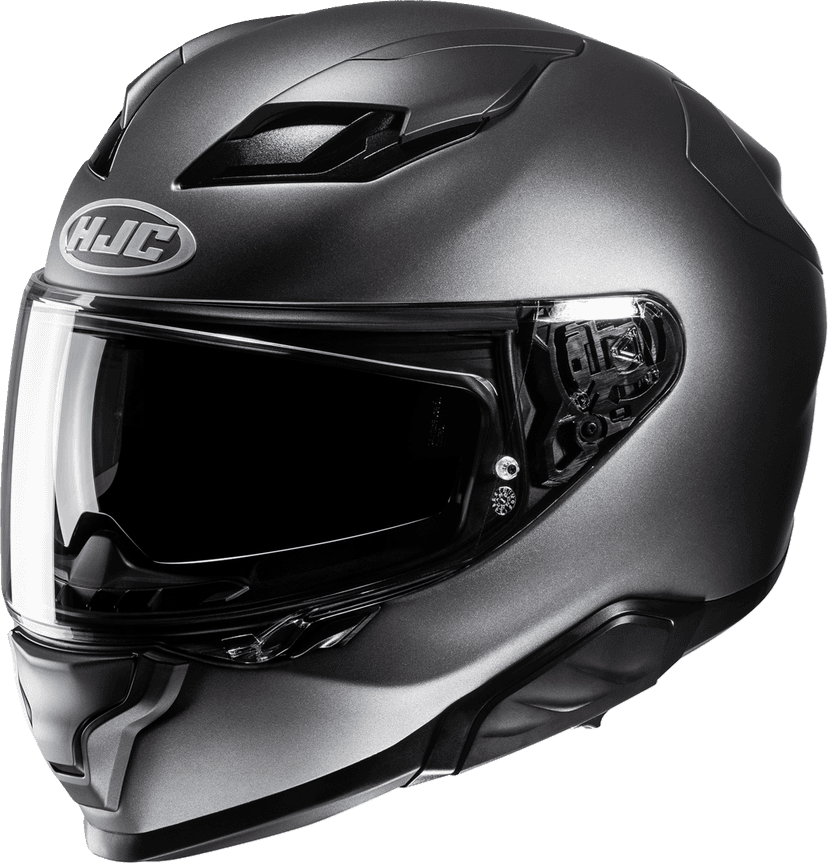 HJC 0101-19741 F71 Helmet - Solid - Semi-Flat Titanium - 2XL