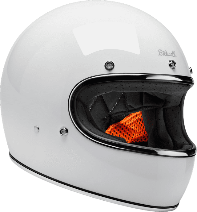 BILTWELL 010120270 Gringo Helmet - Gloss White - XS — image 3 of 8