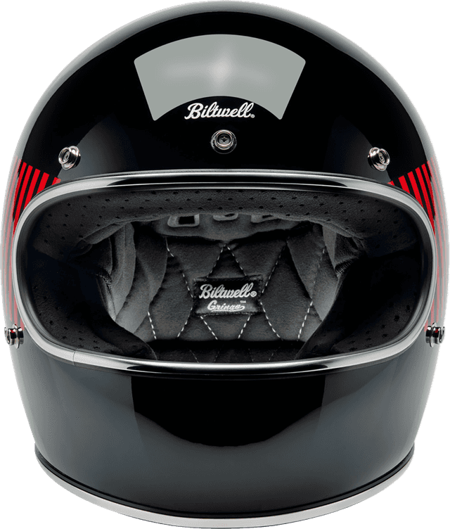 BILTWELL 010120283 Gringo Helmet - Raceflow - Black/Red/White/Blue - Small — image 2 of 8