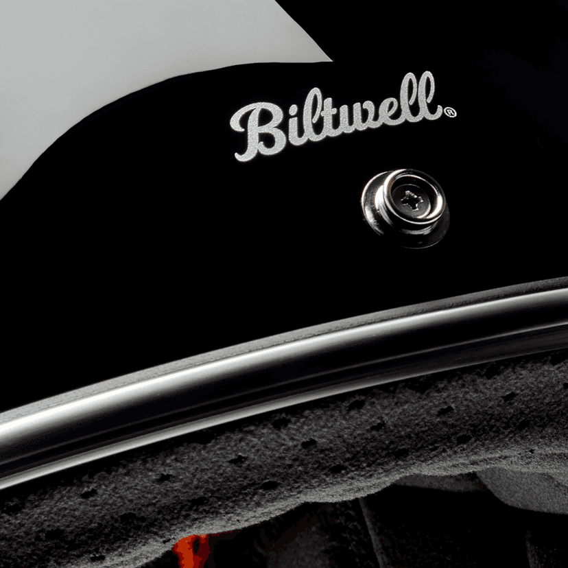 BILTWELL 010120284 Gringo Helmet - Raceflow - Black/Red/White/Blue - Medium — image 8 of 8