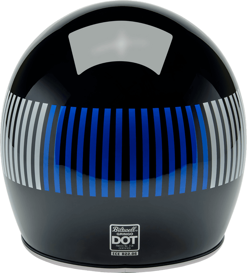 BILTWELL 010120284 Gringo Helmet - Raceflow - Black/Red/White/Blue - Medium — image 4 of 8