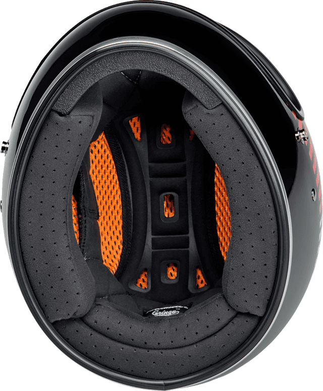BILTWELL 010120285 Gringo Helmet - Raceflow - Black/Red/White/Blue - Large — image 7 of 8