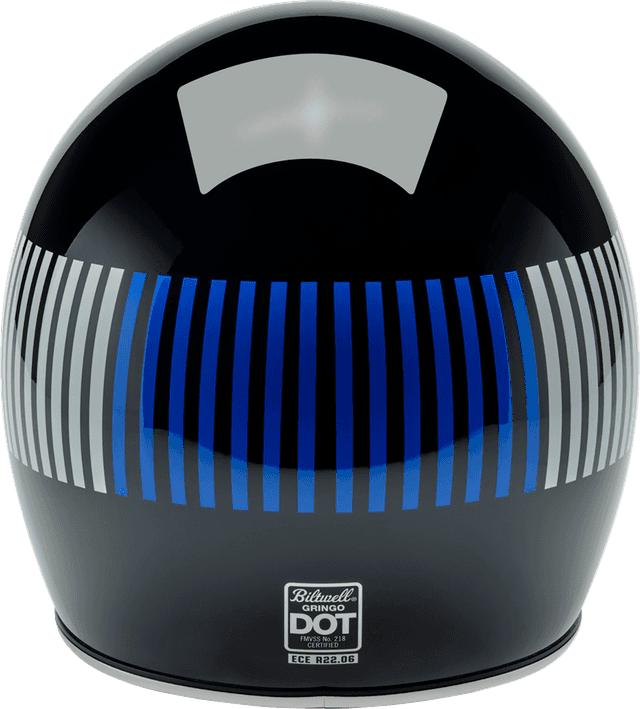 BILTWELL 010120287 Gringo Helmet - Raceflow - Black/Red/White/Blue - 2XL — image 3 of 8