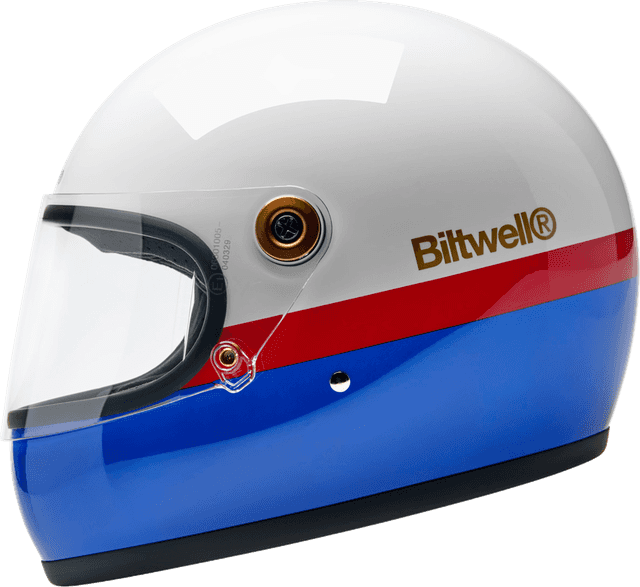 BILTWELL 010120307 Gringo S Helmet - Apex - White/Red/Blue - Small — image 5 of 9