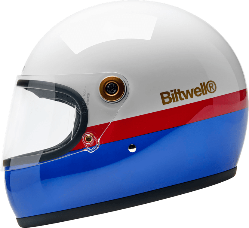 BILTWELL 010120307 Gringo S Helmet - Apex - White/Red/Blue - Small — image 5 of 9