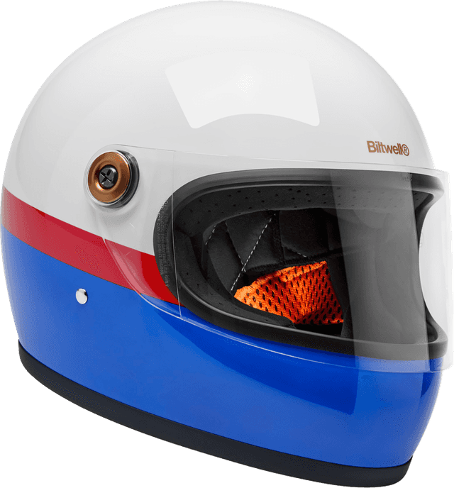 BILTWELL 010120308 Gringo S Helmet - Apex - White/Red/Blue - Medium — image 3 of 9
