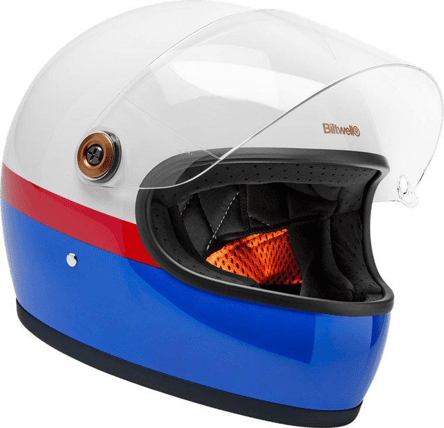 BILTWELL 010120310 Gringo S Helmet - Apex - White/Red/Blue - XL — image 8 of 9