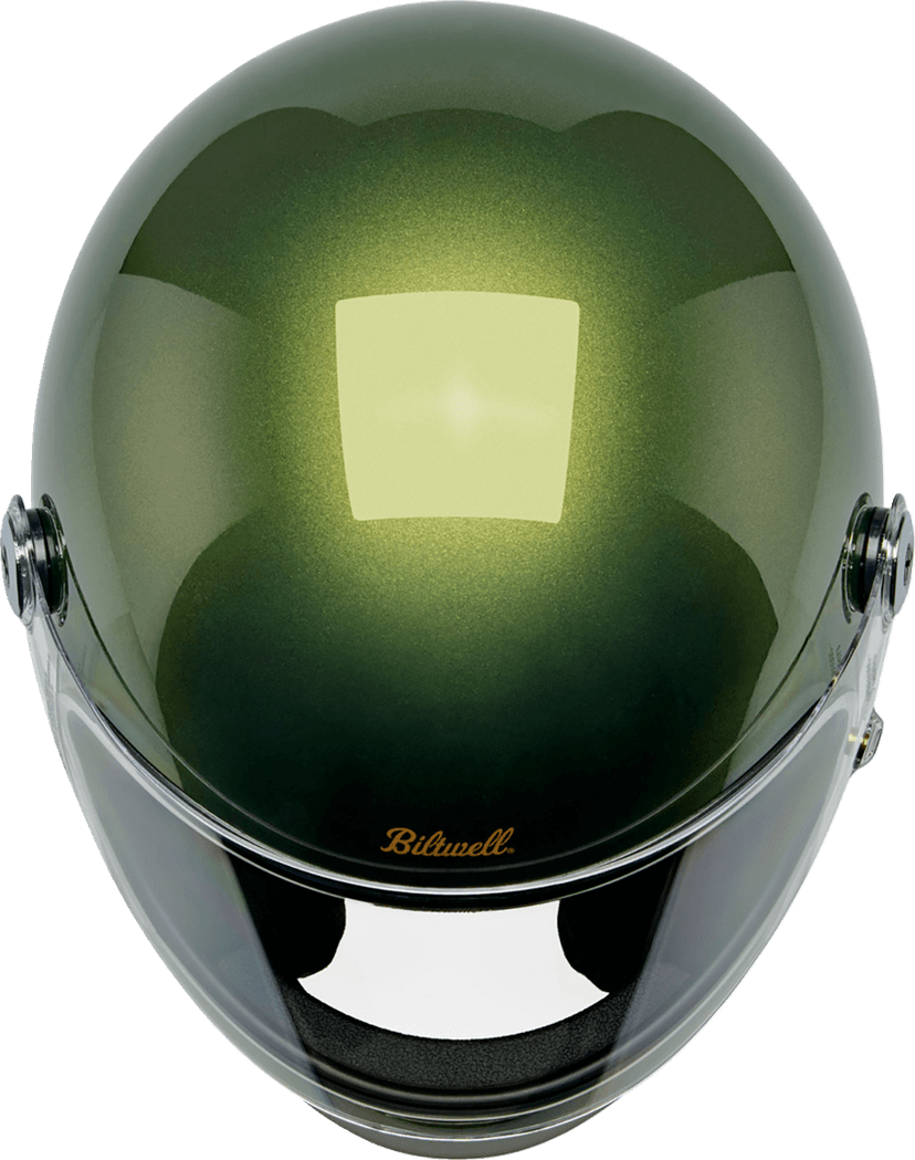 BILTWELL 010120313 Gringo S Helmet - Metallic Dart Green - Small — image 3 of 9