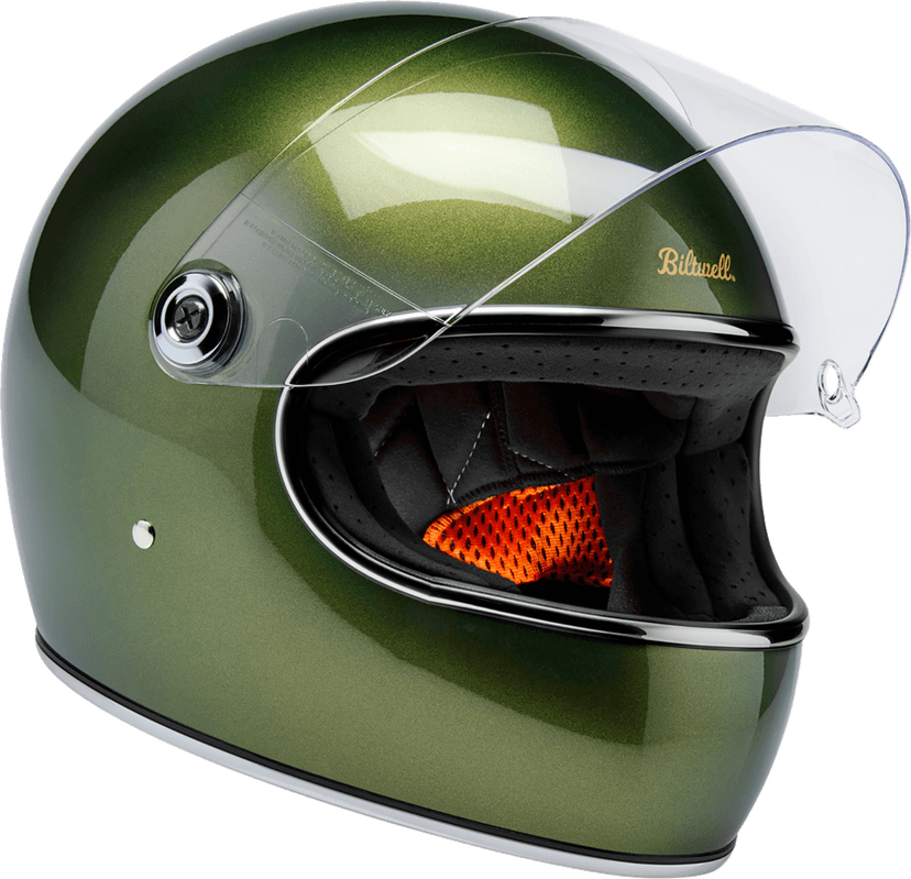 BILTWELL 010120314 Gringo S Helmet - Metallic Dart Green - Medium — image 8 of 9