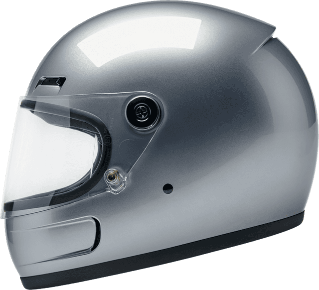 BILTWELL 010120352 Gringo SV Helmet - Gloss Silver - XS — image 5 of 9