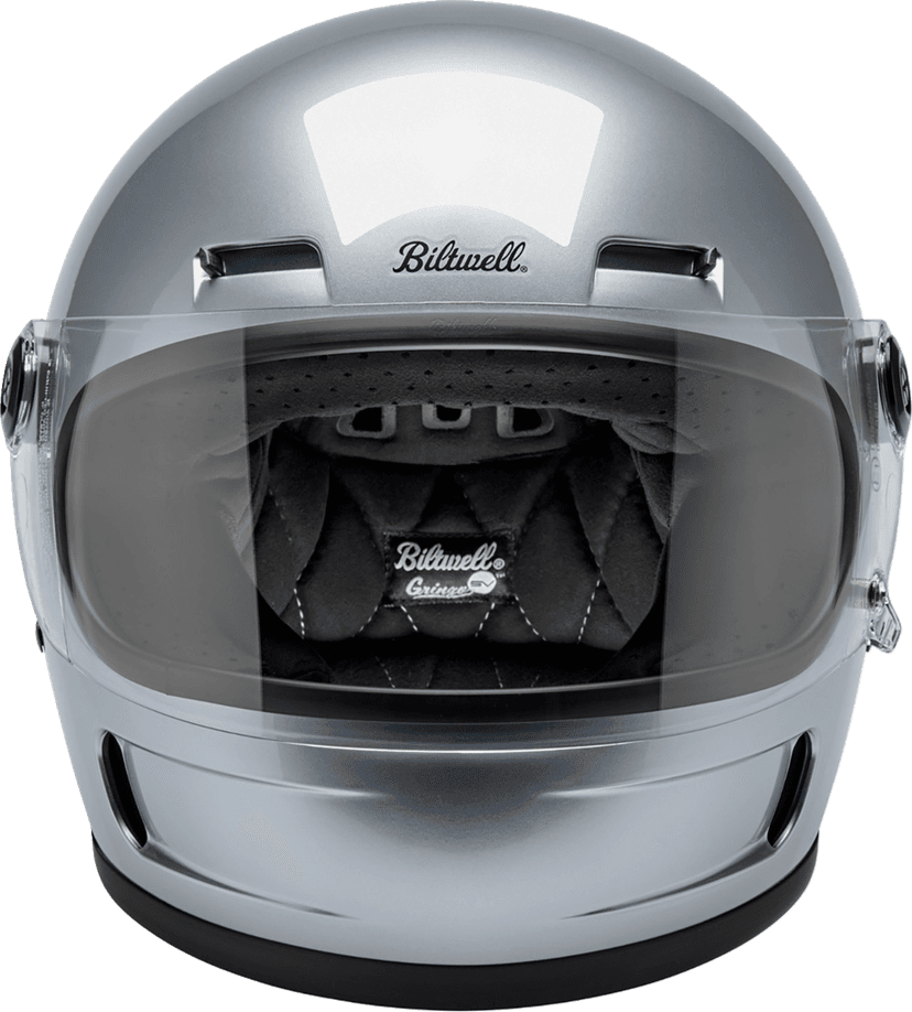 BILTWELL 010120352 Gringo SV Helmet - Gloss Silver - XS — image 2 of 9
