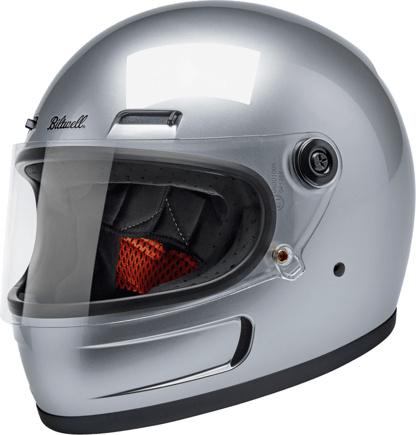BILTWELL 010120352 Gringo SV Helmet - Gloss Silver - XS — image 1 of 9