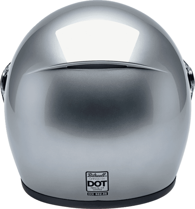 BILTWELL 010120356 Gringo SV Helmet - Gloss Silver - XL — image 4 of 9