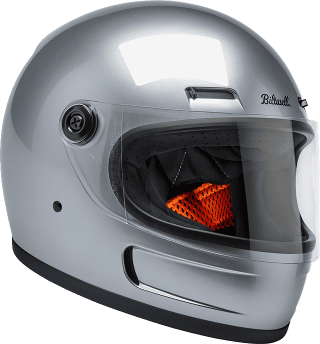BILTWELL 010120357 Gringo SV Helmet - Gloss Silver - 2XL — image 8 of 9
