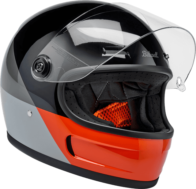 BILTWELL 010120371 Gringo SV Helmet - Intersection - Black/Orange/Gray - Small — image 8 of 9