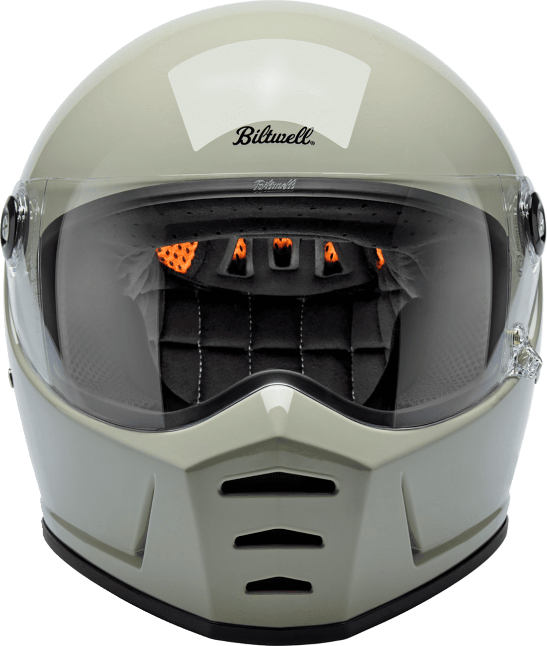 BILTWELL 010120382 Lane Splitter Helmet - Gloss Chalk - XS