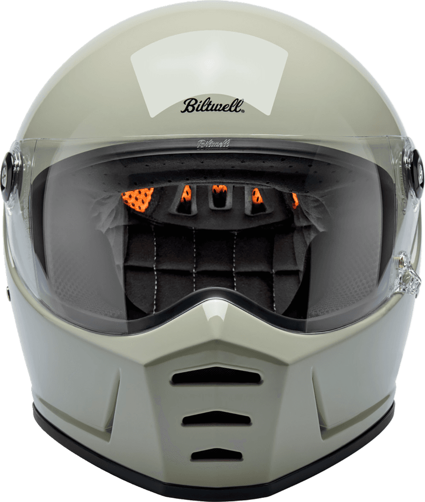 BILTWELL 010120382 Lane Splitter Helmet - Gloss Chalk - XS — image 1 of 9