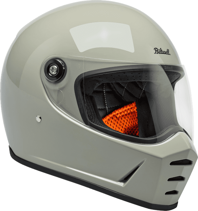 BILTWELL 010120385 Lane Splitter Helmet - Gloss Chalk - Large — image 3 of 9