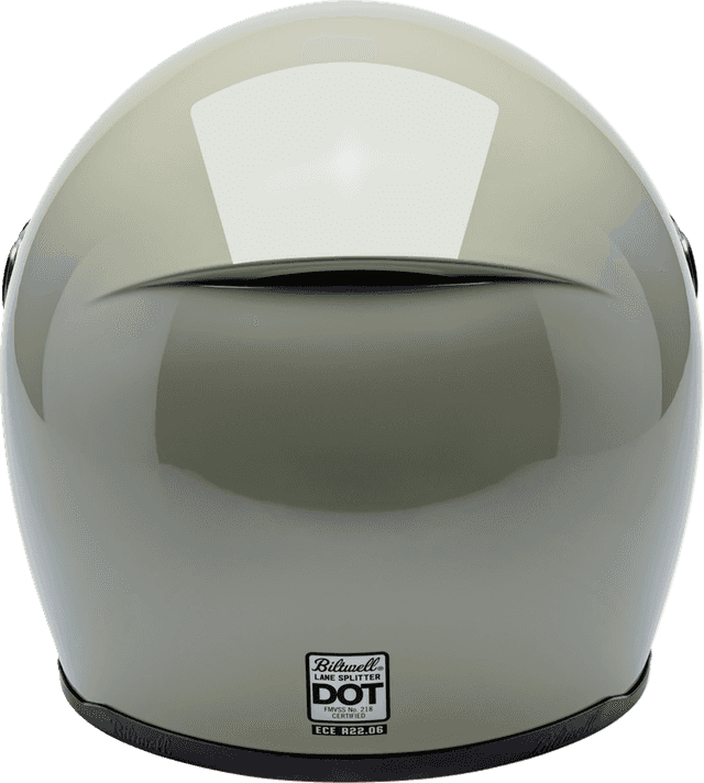 BILTWELL 010120385 Lane Splitter Helmet - Gloss Chalk - Large — image 4 of 9