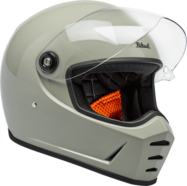 BILTWELL 010120385 Lane Splitter Helmet - Gloss Chalk - Large — image 7 of 9