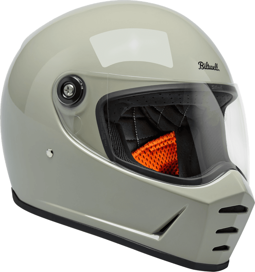 BILTWELL 010120386 Lane Splitter Helmet - Gloss Chalk - XL — image 4 of 9