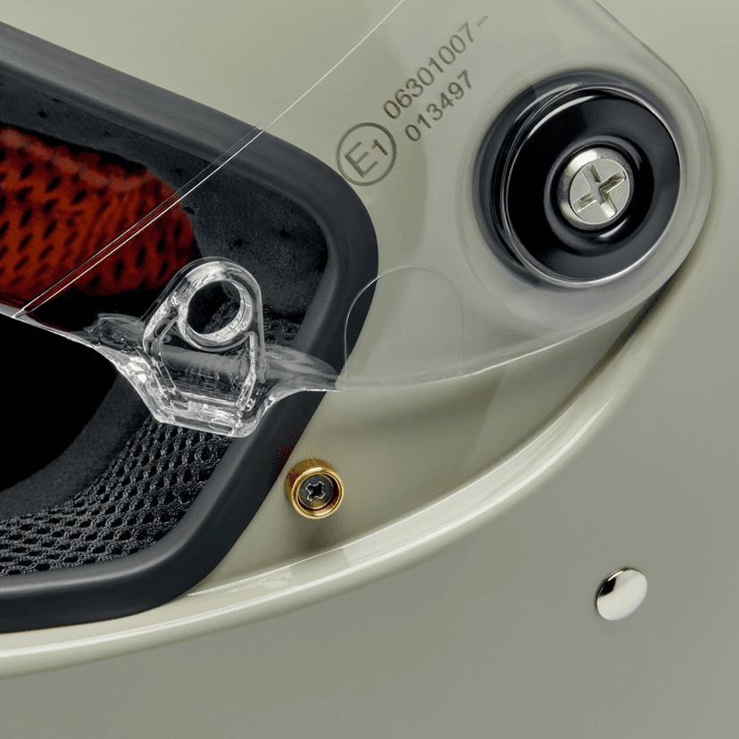 BILTWELL 010120386 Lane Splitter Helmet - Gloss Chalk - XL — image 2 of 9