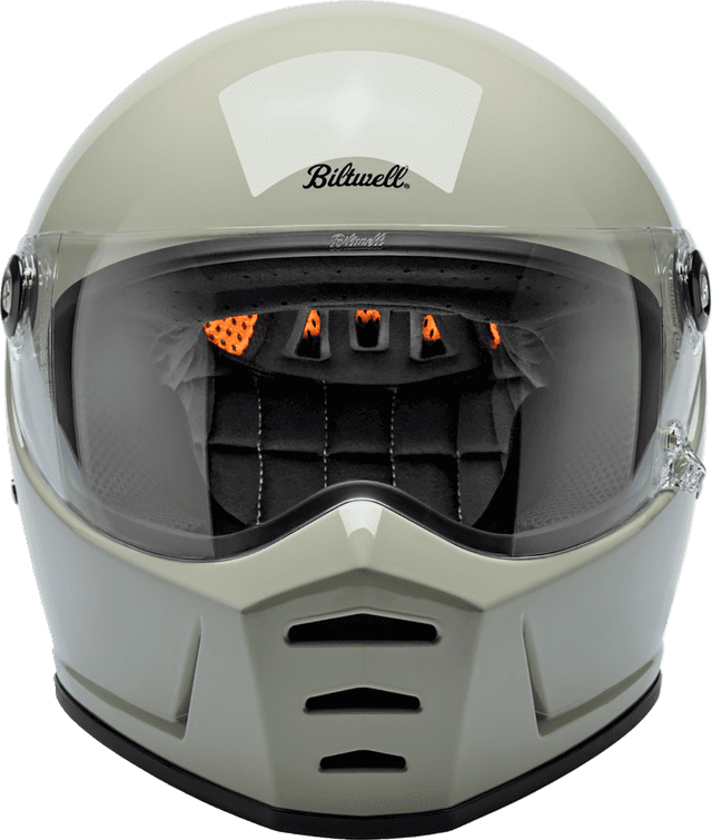 BILTWELL 010120386 Lane Splitter Helmet - Gloss Chalk - XL — image 3 of 9