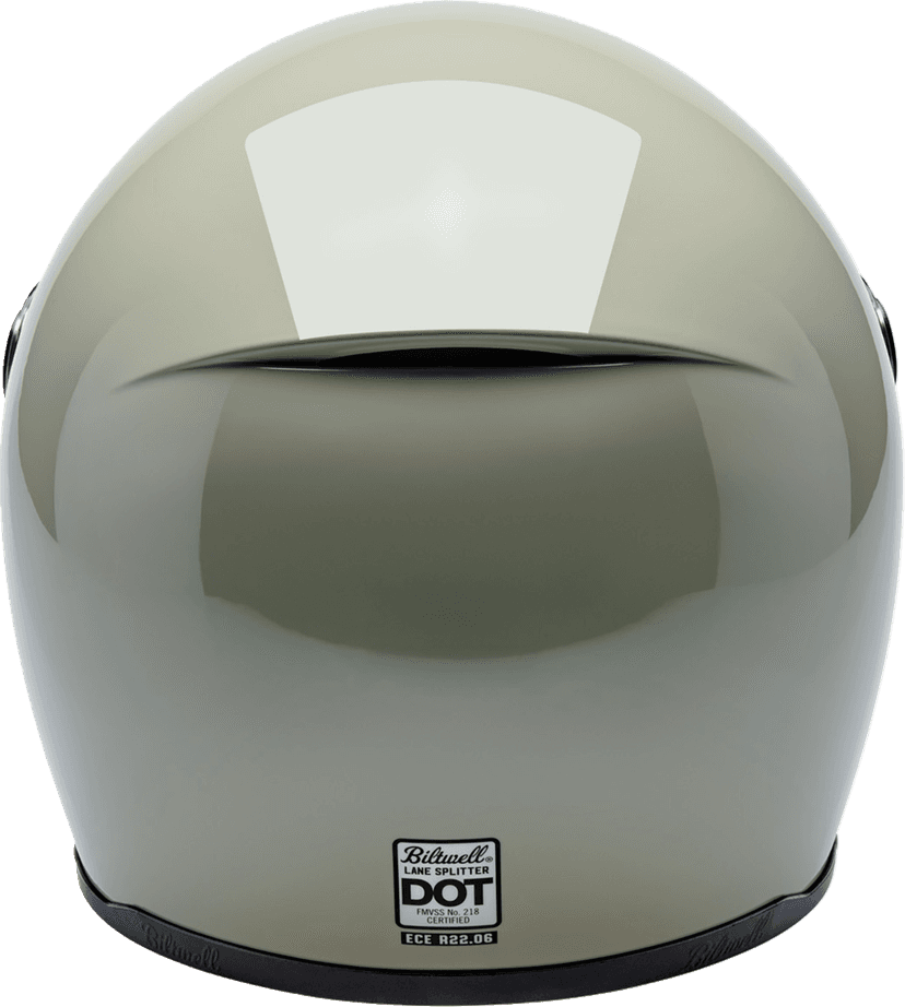 BILTWELL 010120387 Lane Splitter Helmet - Gloss Chalk - 2XL — image 4 of 9