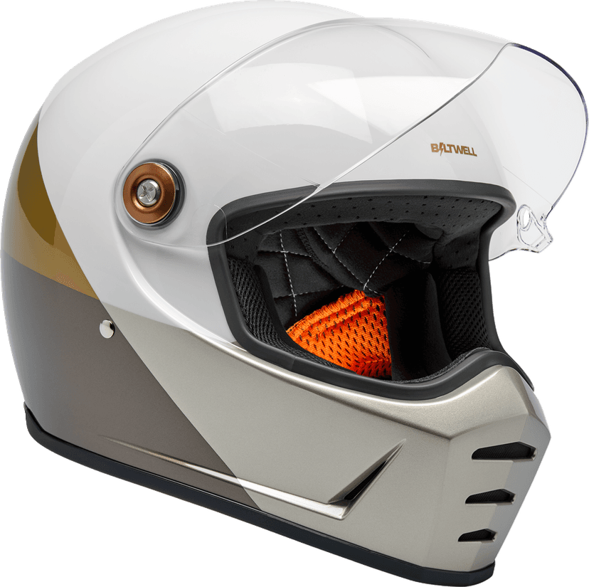 BILTWELL 010120392 Lane Splitter Helmet - Intersection - Gold/Silver/Bronze - XL — image 6 of 6