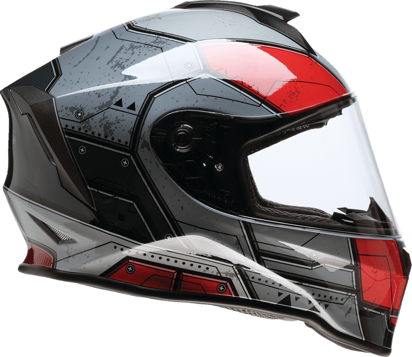 Z1R 0102-0290 Youth Warrant 2.0 Helmet - Sentinel - Black/Red - Medium — image 3 of 4