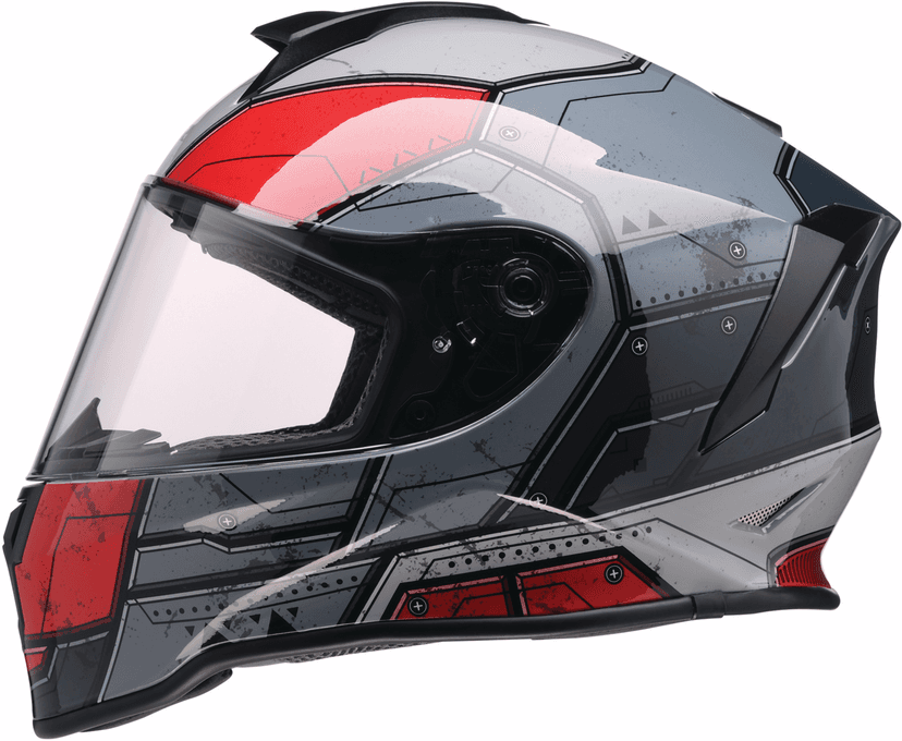 Z1R 0102-0291 Youth Warrant 2.0 Helmet - Sentinel - Black/Red - Large — image 1 of 4