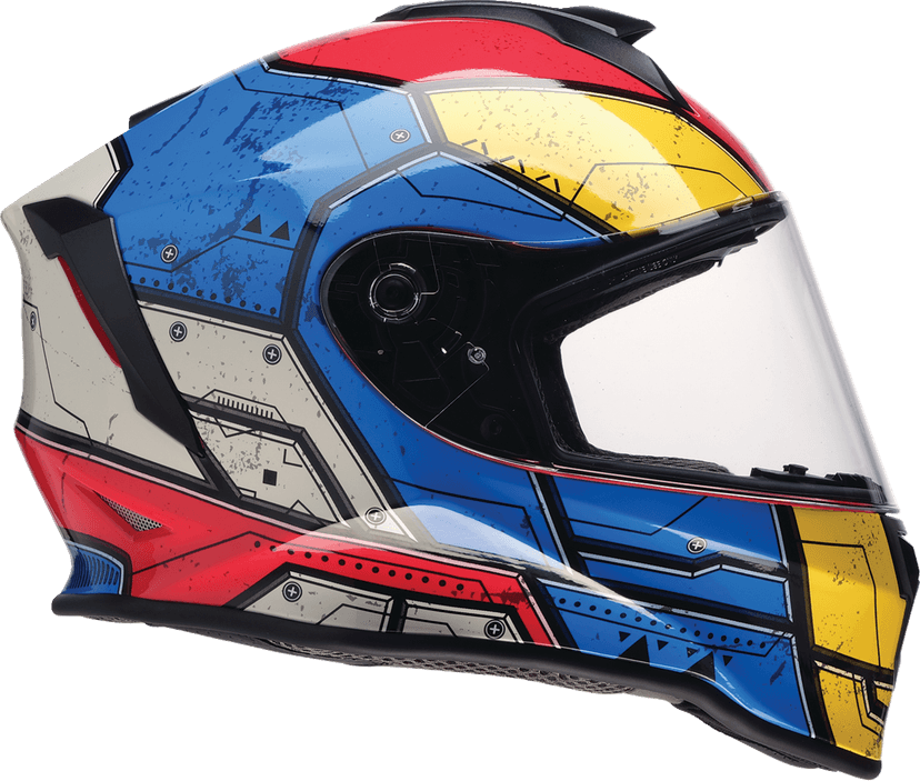 Z1R 0102-0293 Youth Warrant 2.0 Helmet - Sentinel - Blue/Yellow - Medium — image 3 of 4
