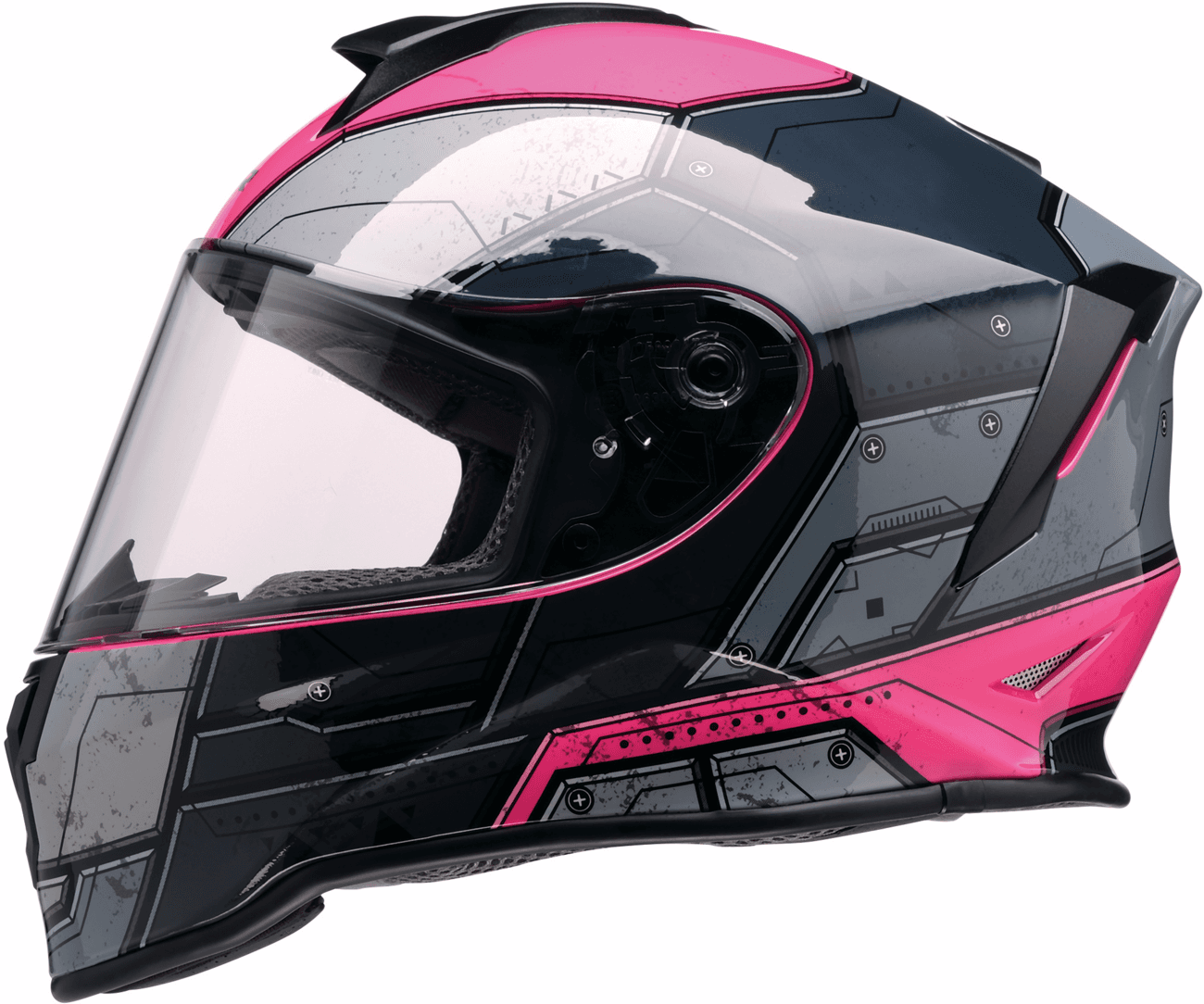 Z1R 0102-0296 Youth Warrant 2.0 Helmet - Sentinel - Black/Pink - Medium