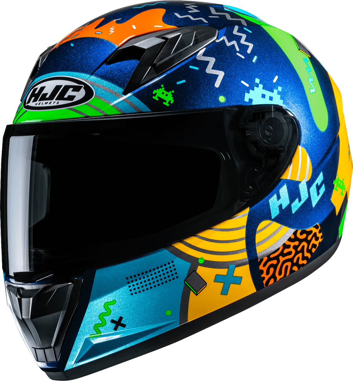 HJC 0102-0332 Youth Y10 Helmet - Mika - MC23 - Large