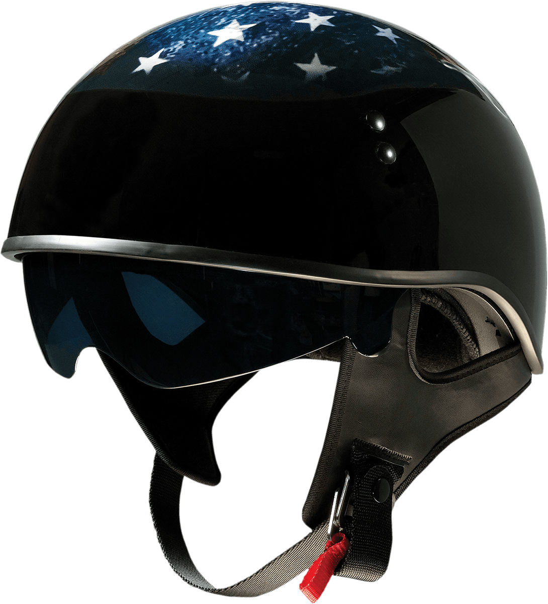 Z1R 0103-1310 Vagrant Helmet - USA Skull - Black - Large