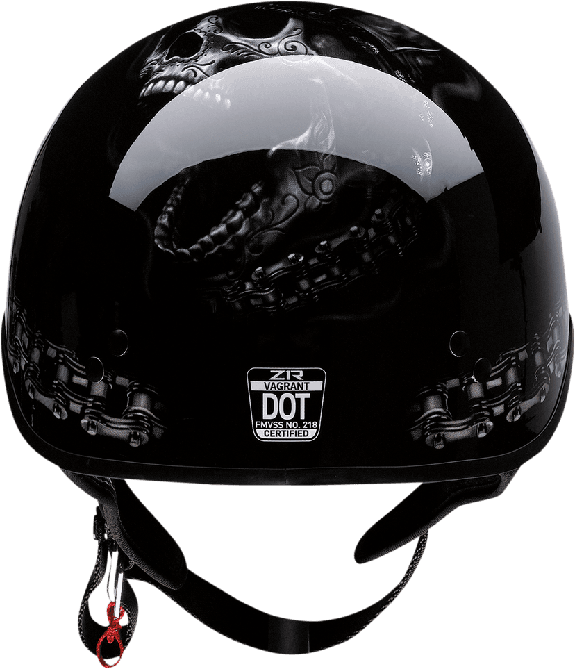 Z1R 0103-1318 Vagrant Helmet - FTW - Black/Gray - XS — image 6 of 7
