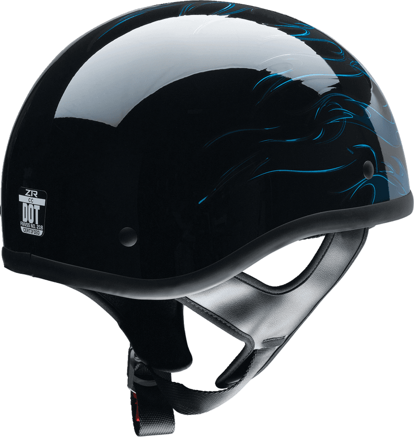 Z1R 0103-1333 CC Beanie Helmet - Hellfire - Blue - Medium — image 4 of 5