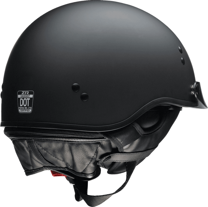 Z1R 0103-1375 Vagrant NC Helmet - Flat Black - Large — image 6 of 6