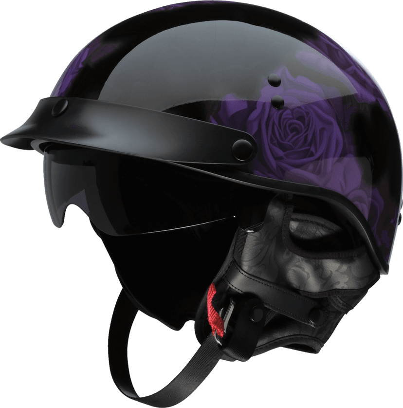 Z1R 0103-1445 Vagrant NC Helmet - Rose - Black/Purple - Small — image 1 of 7