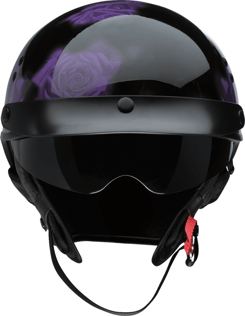 Z1R 0103-1445 Vagrant NC Helmet - Rose - Black/Purple - Small — image 2 of 7