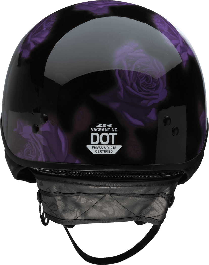 Z1R 0103-1445 Vagrant NC Helmet - Rose - Black/Purple - Small — image 6 of 7