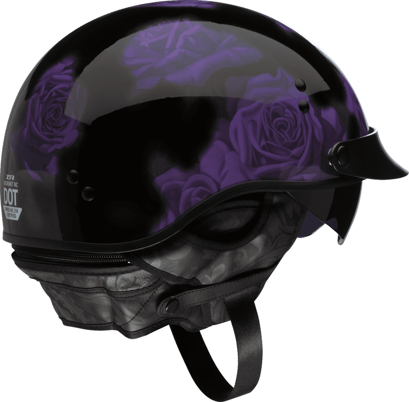Z1R 0103-1447 Vagrant NC Helmet - Rose - Black/Purple - Large — image 5 of 7