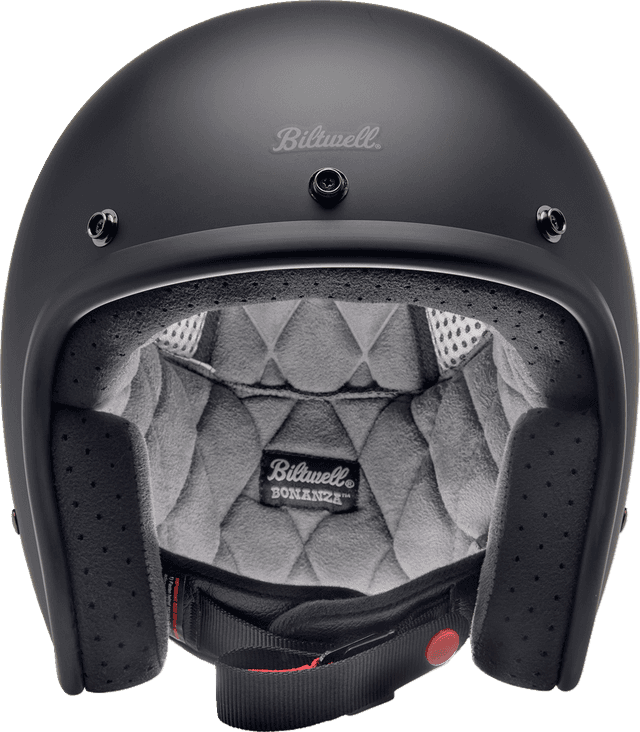 BILTWELL 0104-1484 Bonanza Helmet - Flat Black - XS — image 4 of 7