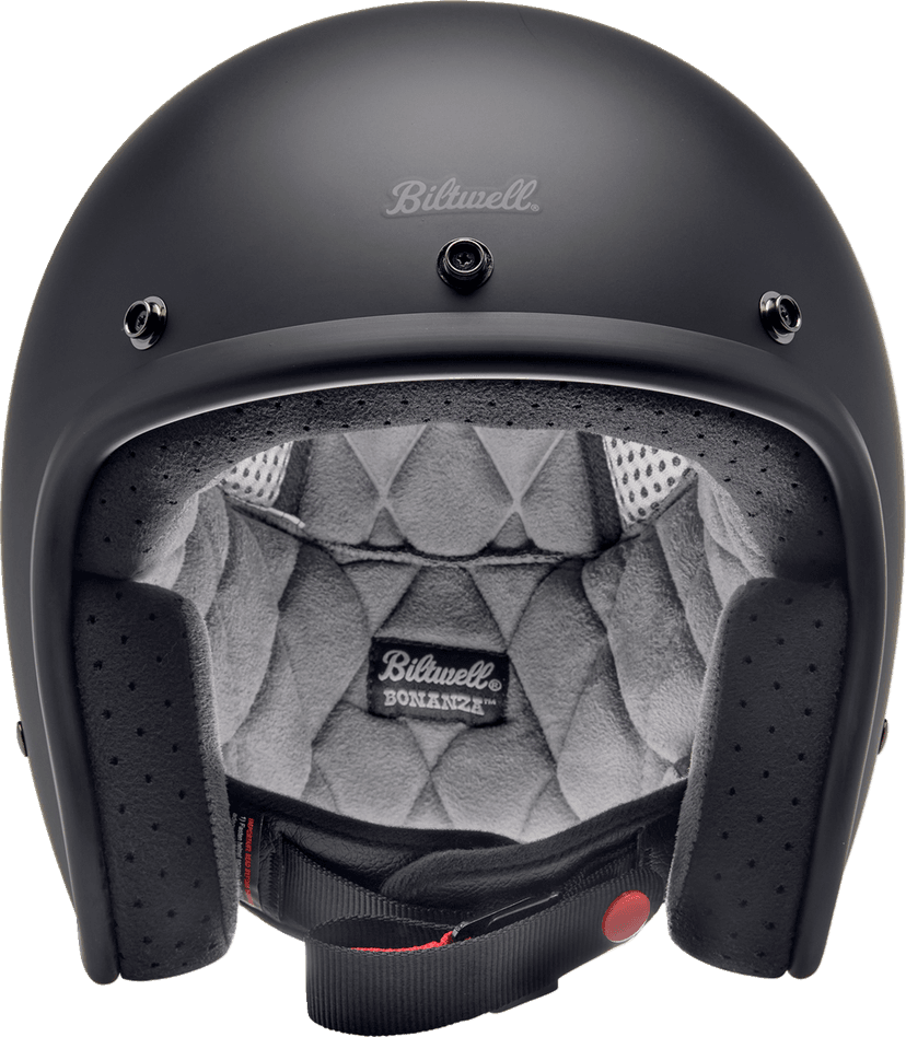 BILTWELL 0104-1485 Bonanza Helmet - Flat Black - Small — image 6 of 7